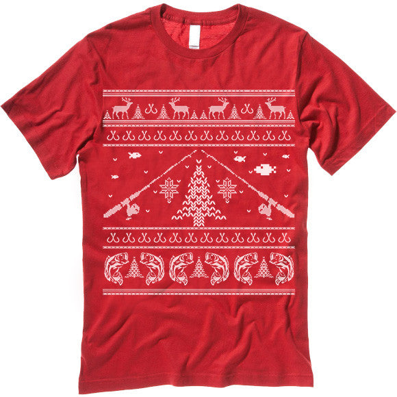 fishing christmas shirt