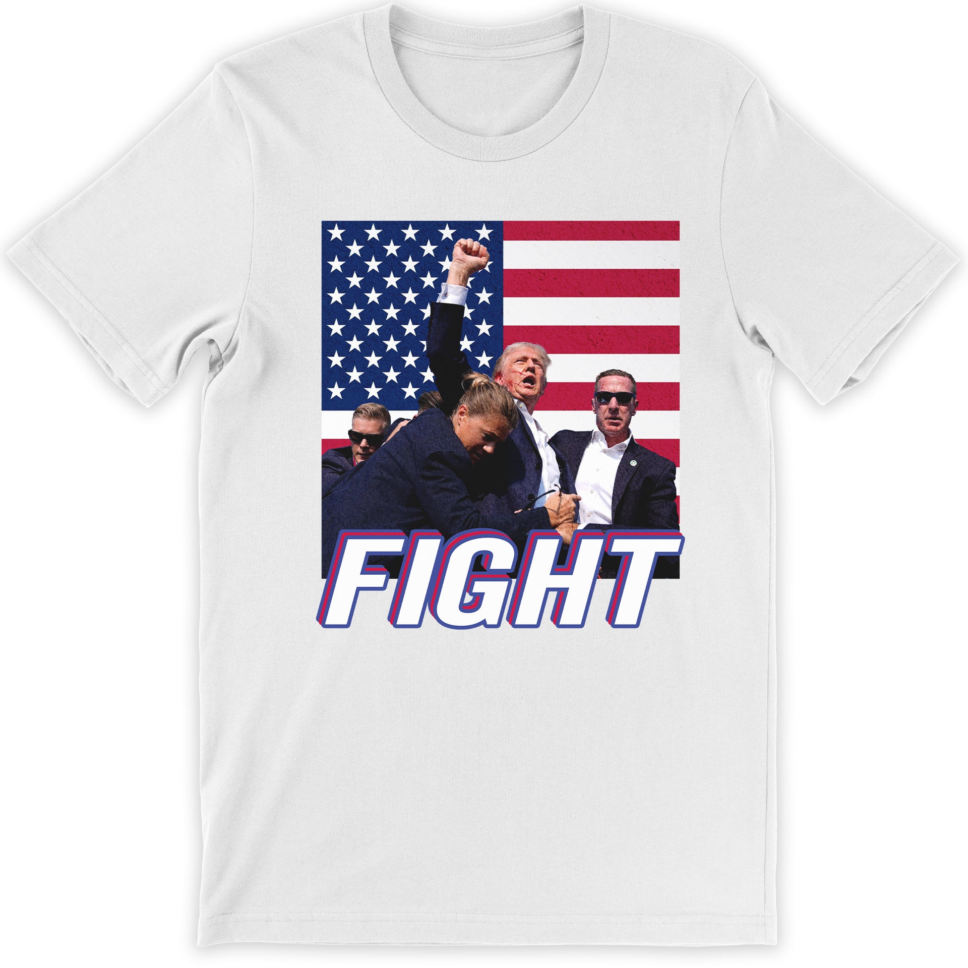 Donald Trump Fight Shirt in White