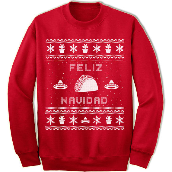 Feliz Navidad Taco Christmas Sweatshirt