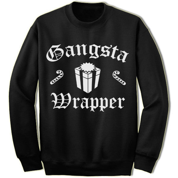 Gangsta wrapper clearance christmas sweater