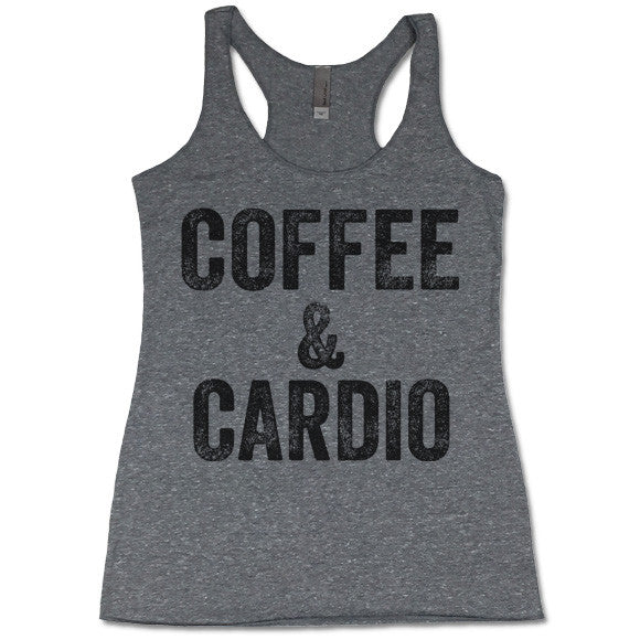 Coffee and Cardio Women's Tri-Blend Tank Top