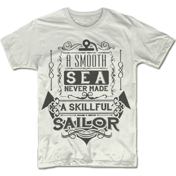 Women's A Smooth Sea Never Made A Skilled Sailor Racerback Tank Top -  Boredwalk